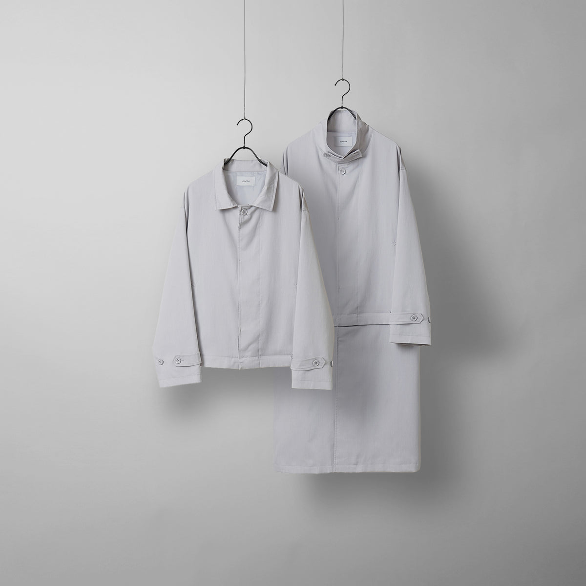 4WAY ショートブルゾン / ロングステンカラーコート チンストラップ着脱可能