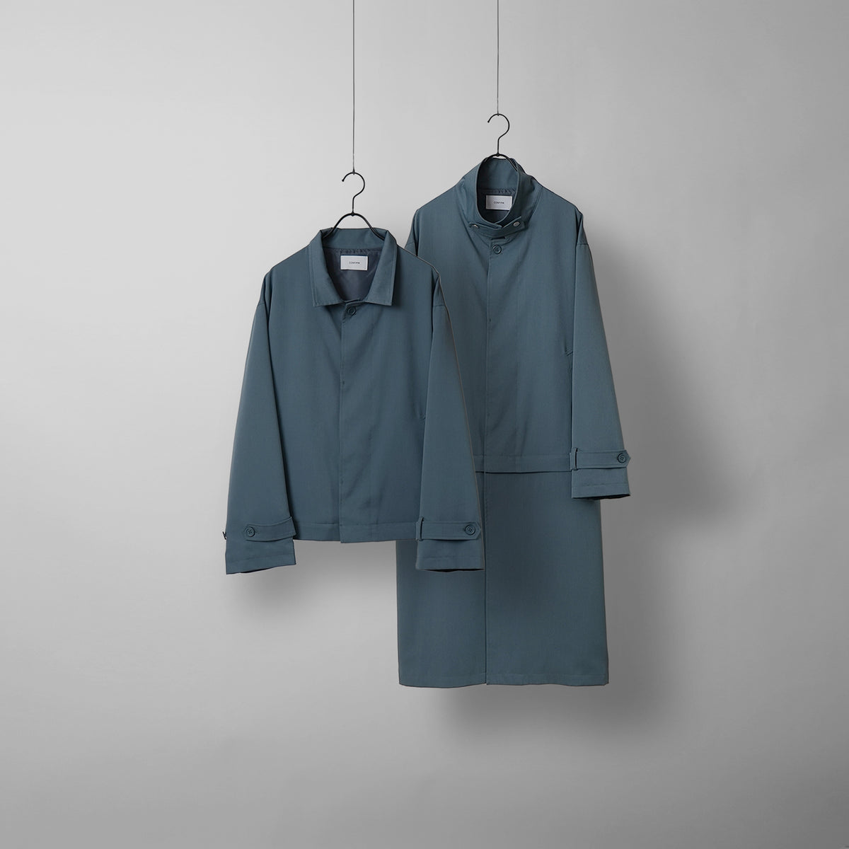 4WAY ショートブルゾン / ロングステンカラーコート チンストラップ着脱可能