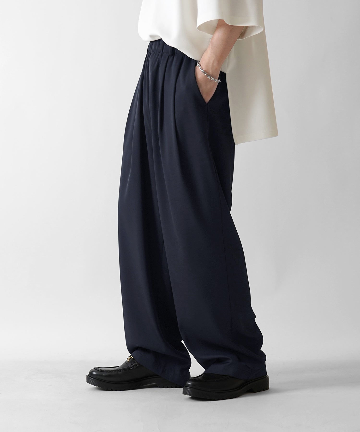 25SS【セットアップ対応】新色追加 ドレープとろみ リラックスイージー