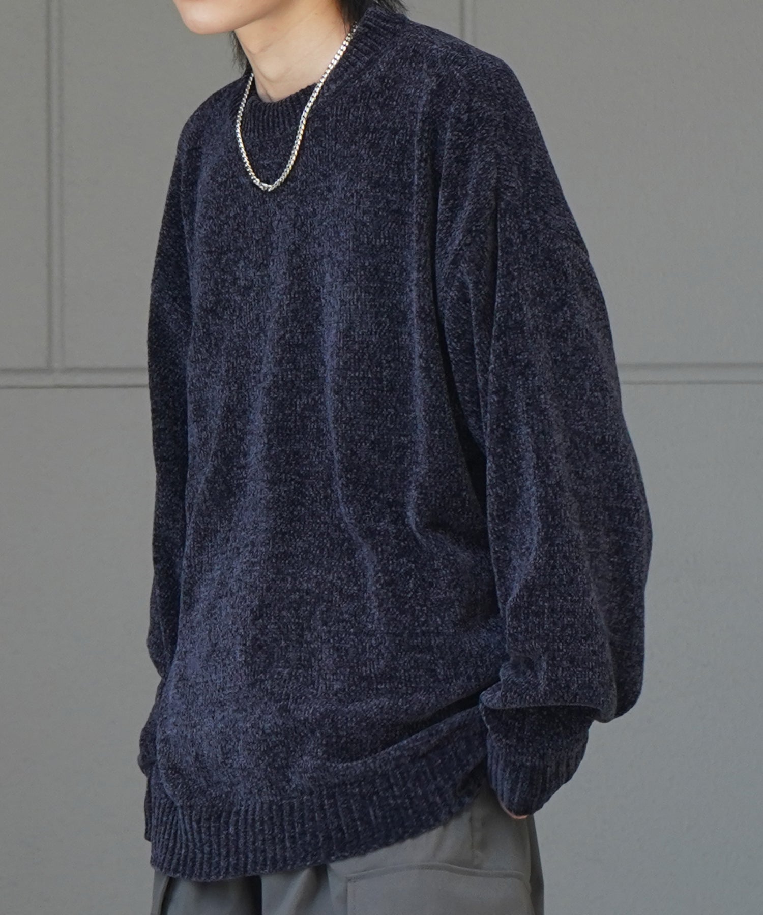 アプントビー 23AW アルパカ起毛プルオーバー / クルーネックトップス apuntob アプントビー アルパカ起毛プルオーバー | BON MARUSE