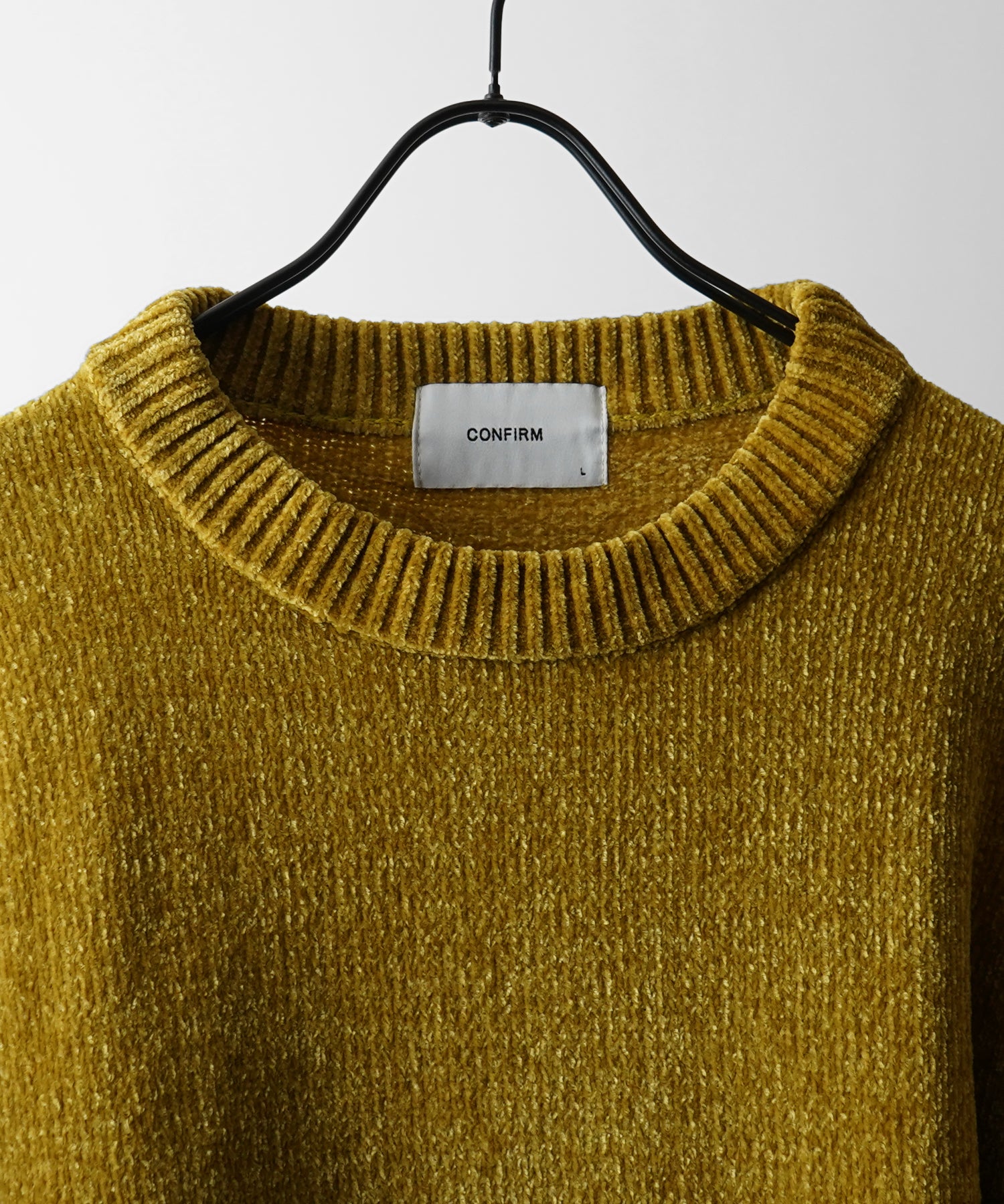 ルーズシルエット クルーネック ナチュラルベーシックプルオーバーニット