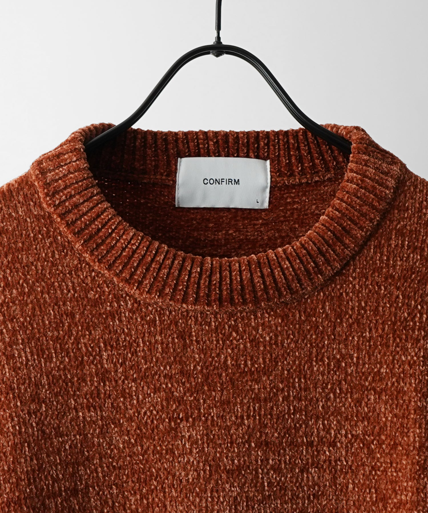 ルーズシルエット クルーネック ナチュラルベーシックプルオーバーニット