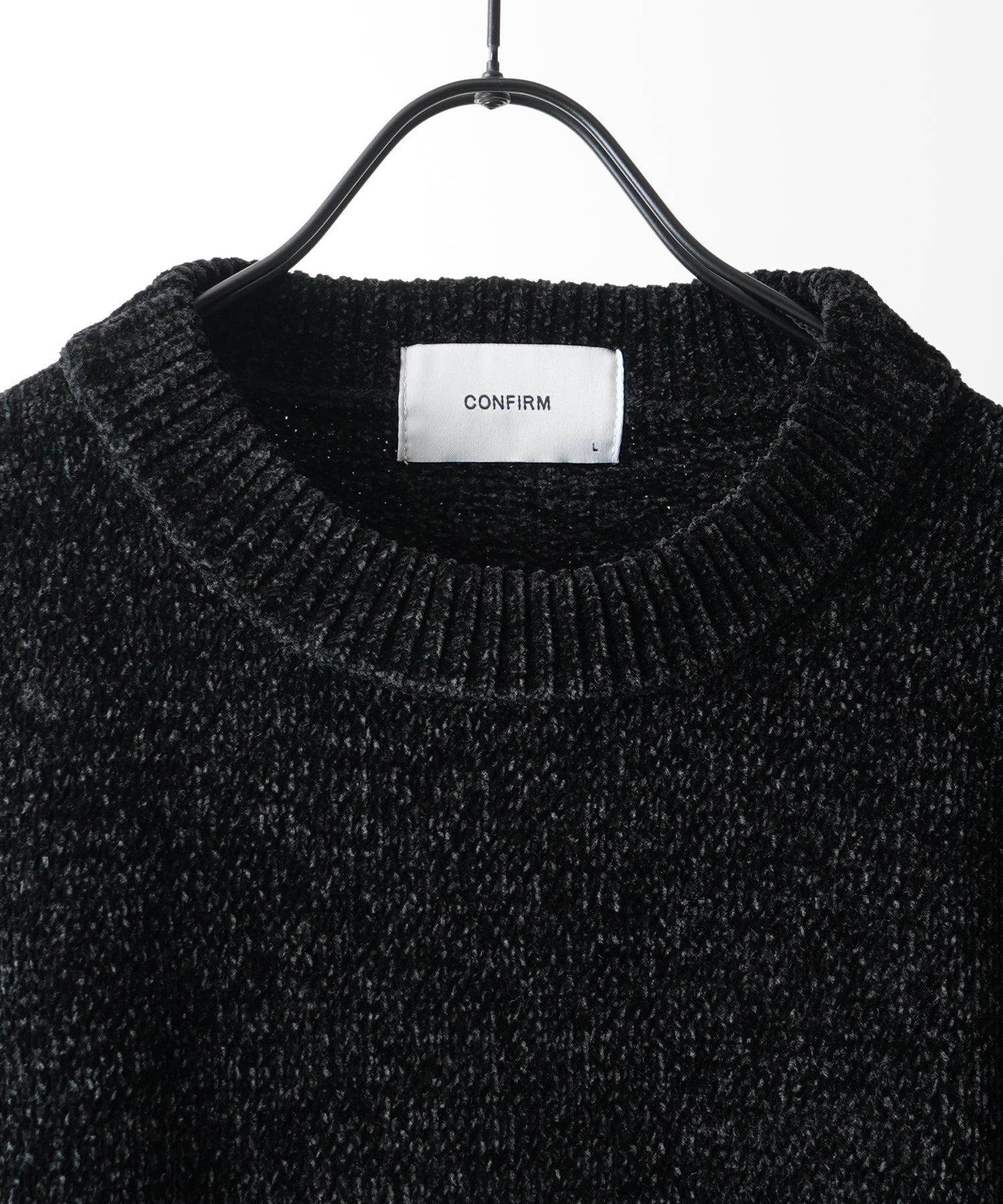 ルーズシルエット クルーネック ナチュラルベーシックプルオーバーニット