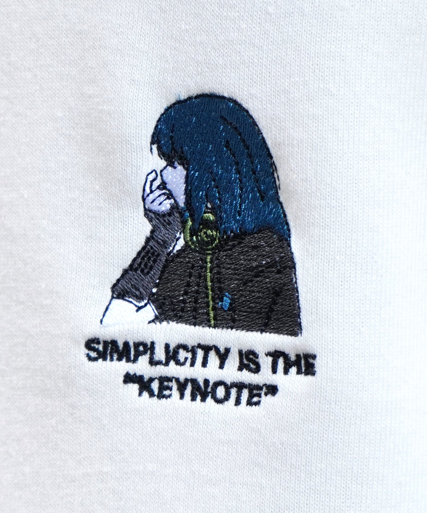 アームカバーガール イラストワンポイント刺繍 ビッグシルエット 裏起毛プルオーバースウェット