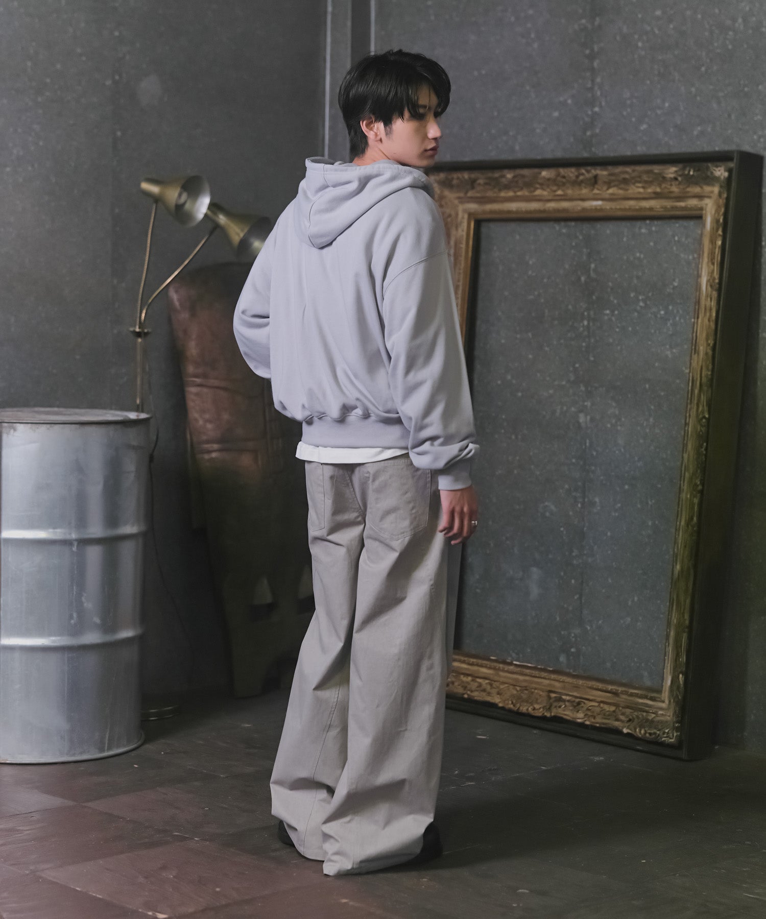 Peach Brushed Studded Pants / ピーチ起毛スタッズパンツ