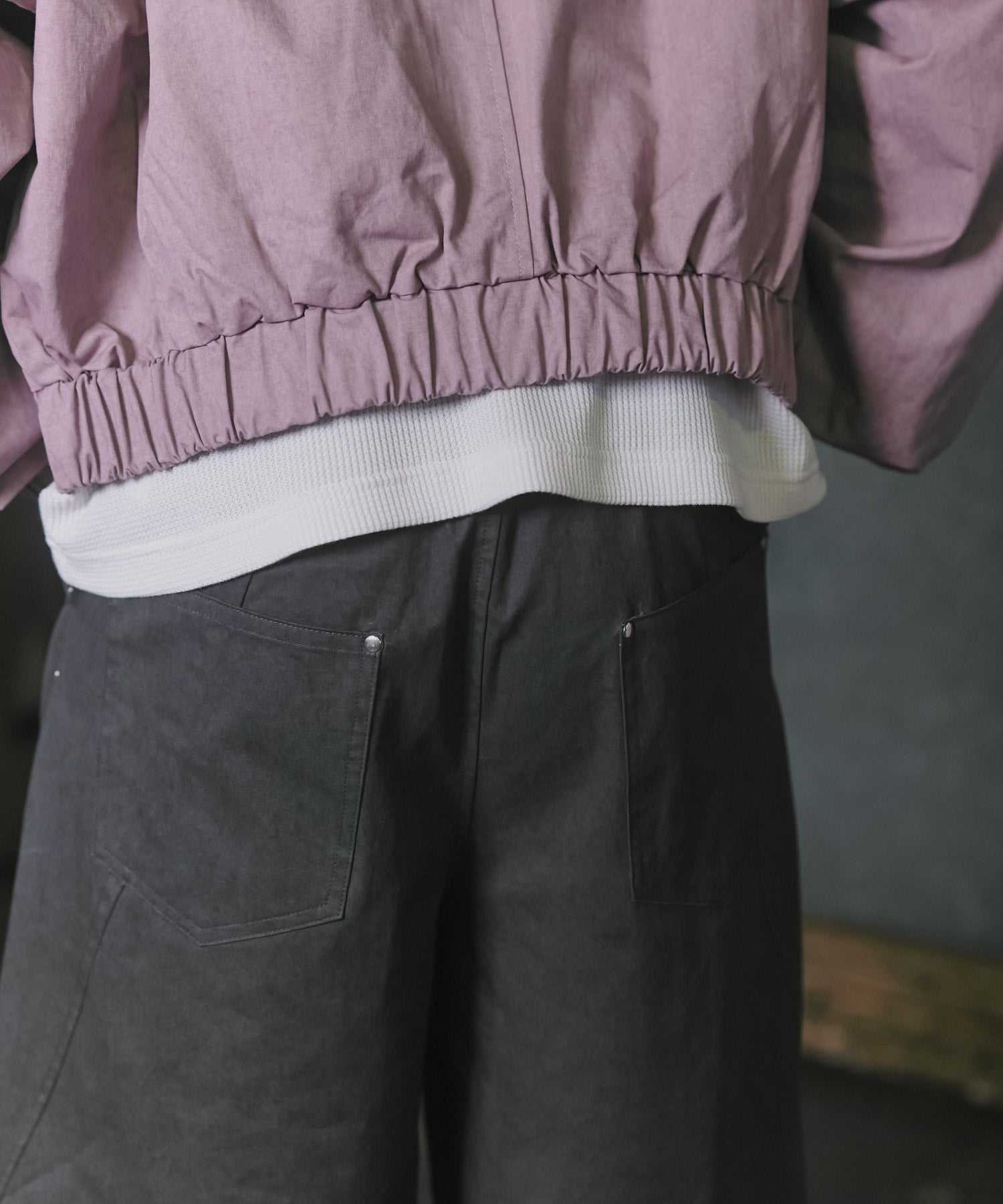 Peach Brushed Studded Pants / ピーチ起毛スタッズパンツ