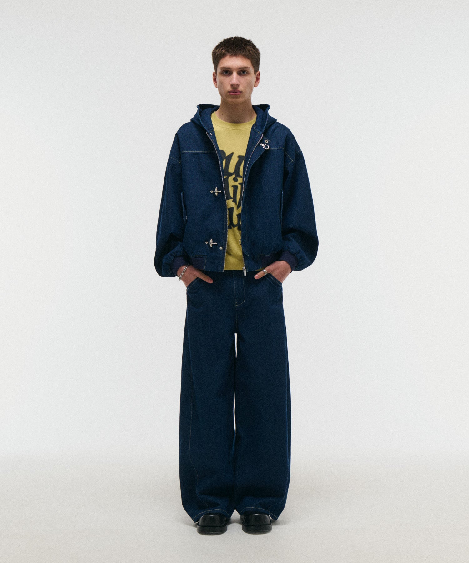FIREMAN CLASP DENIM HOODIE / ファイヤーマンクラスプデニムフーディー