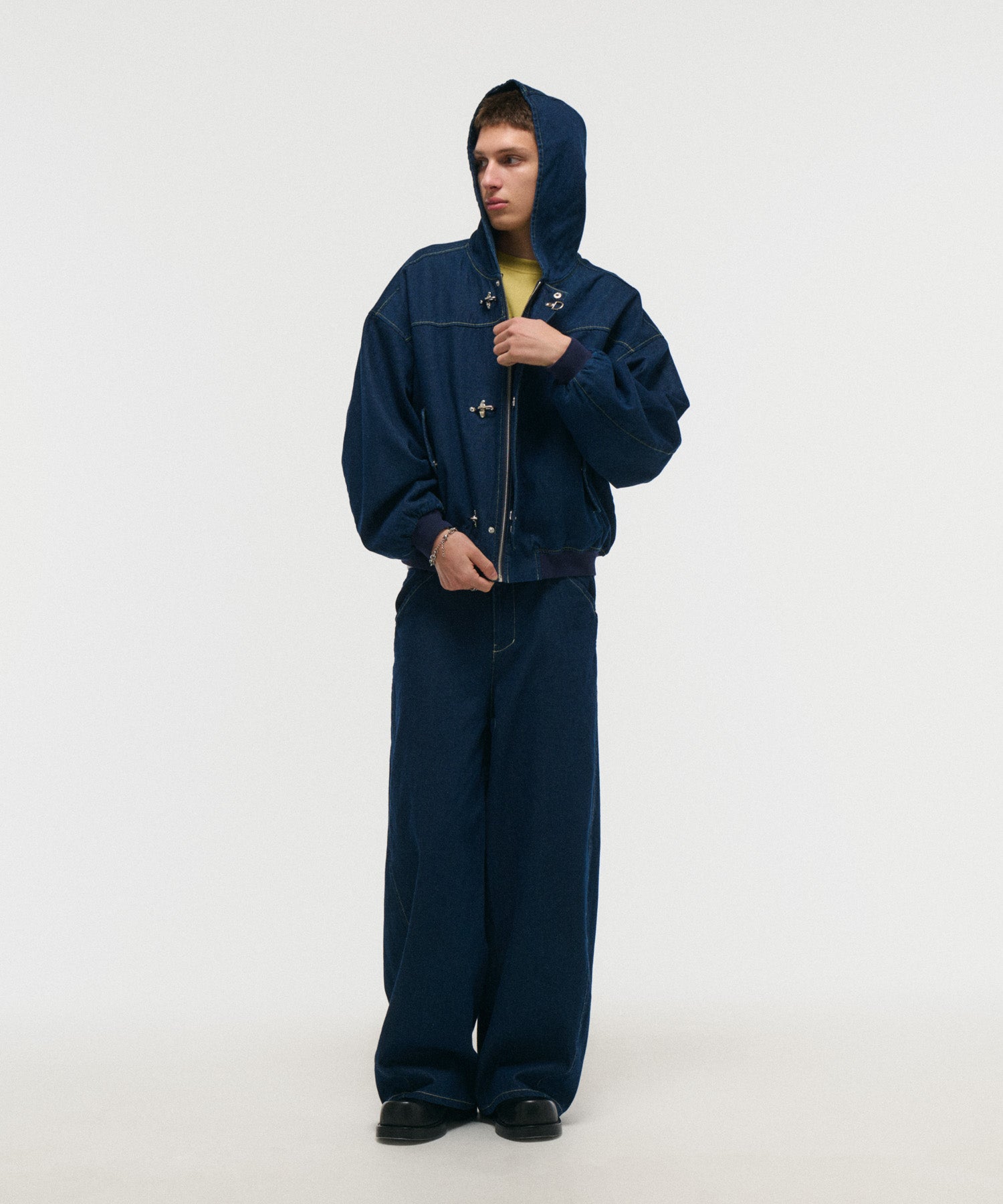FIREMAN CLASP DENIM HOODIE / ファイヤーマンクラスプデニムフーディー