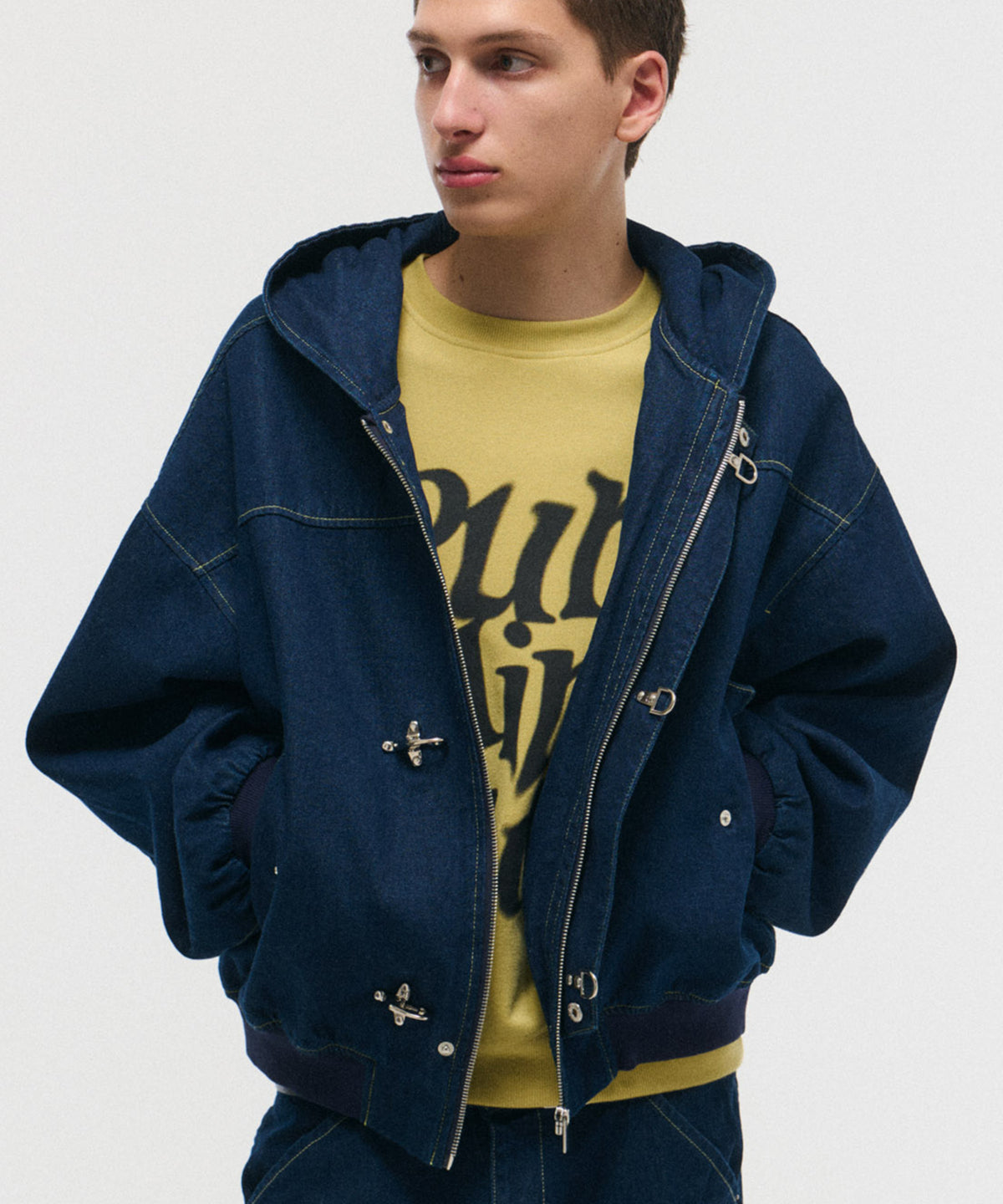 FIREMAN CLASP DENIM HOODIE / ファイヤーマンクラスプデニムフーディー