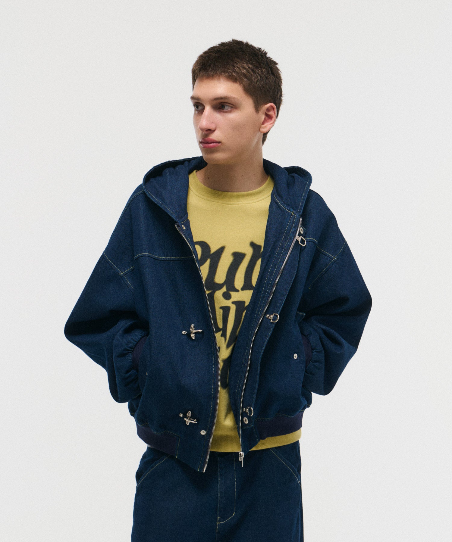 FIREMAN CLASP DENIM HOODIE / ファイヤーマンクラスプデニムフーディー