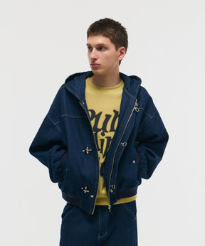 FIREMAN CLASP DENIM HOODIE / ファイヤーマンクラスプデニムフーディー