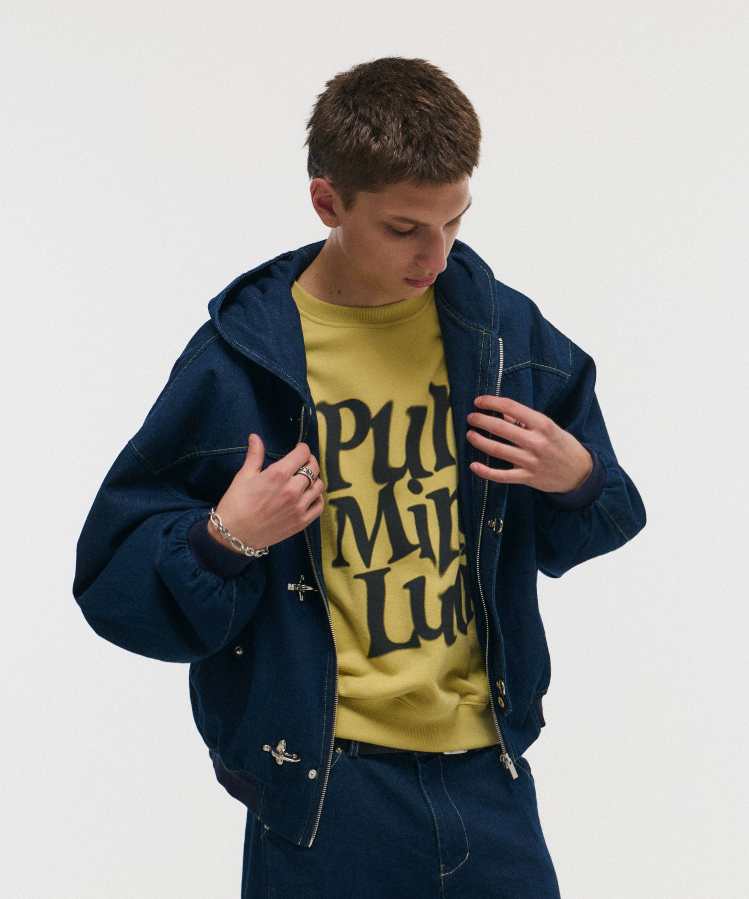 FIREMAN CLASP DENIM HOODIE / ファイヤーマンクラスプデニムフーディー