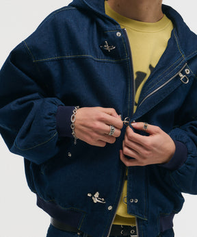 FIREMAN CLASP DENIM HOODIE / ファイヤーマンクラスプデニムフーディー