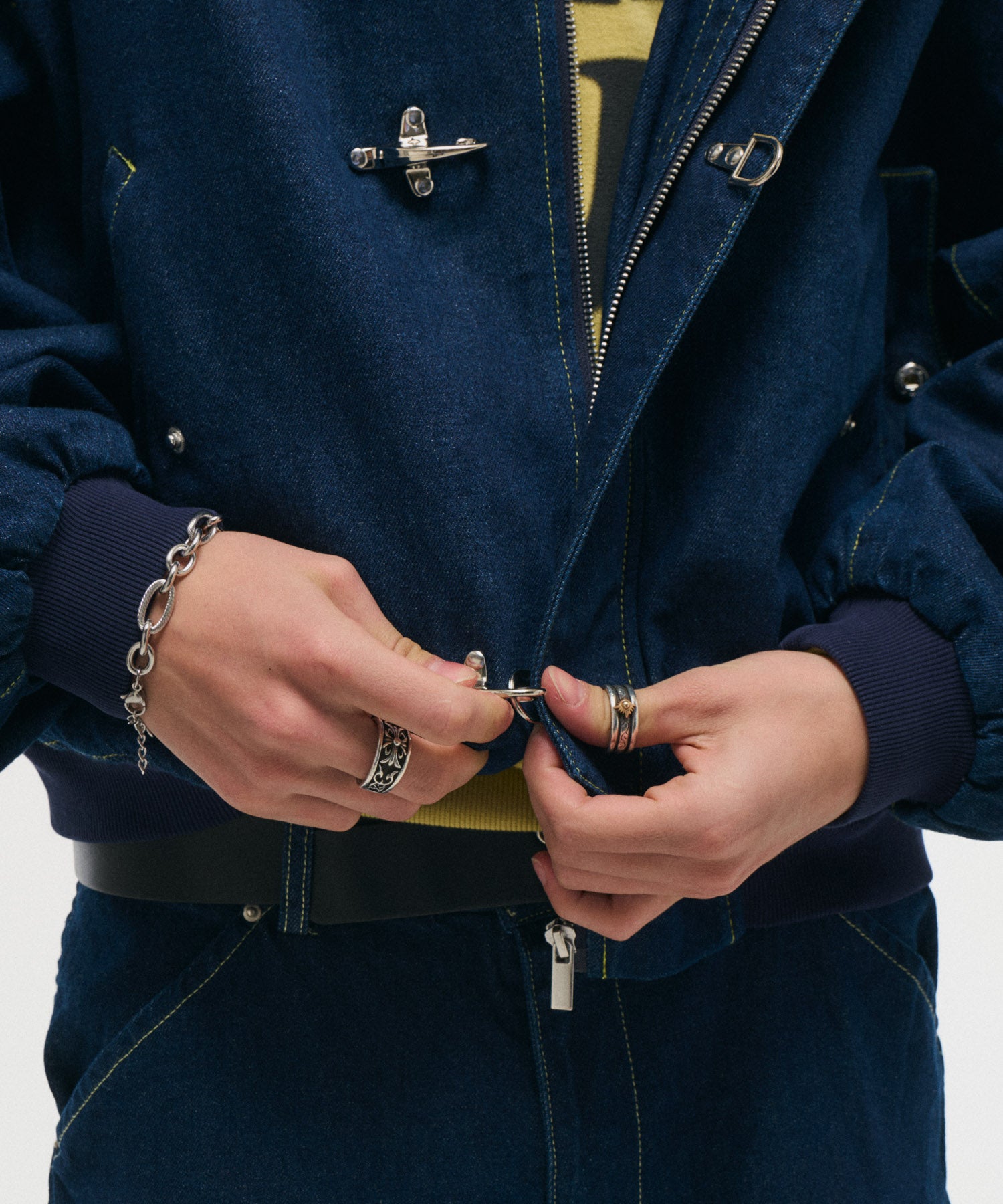 FIREMAN CLASP DENIM HOODIE / ファイヤーマンクラスプデニムフーディー