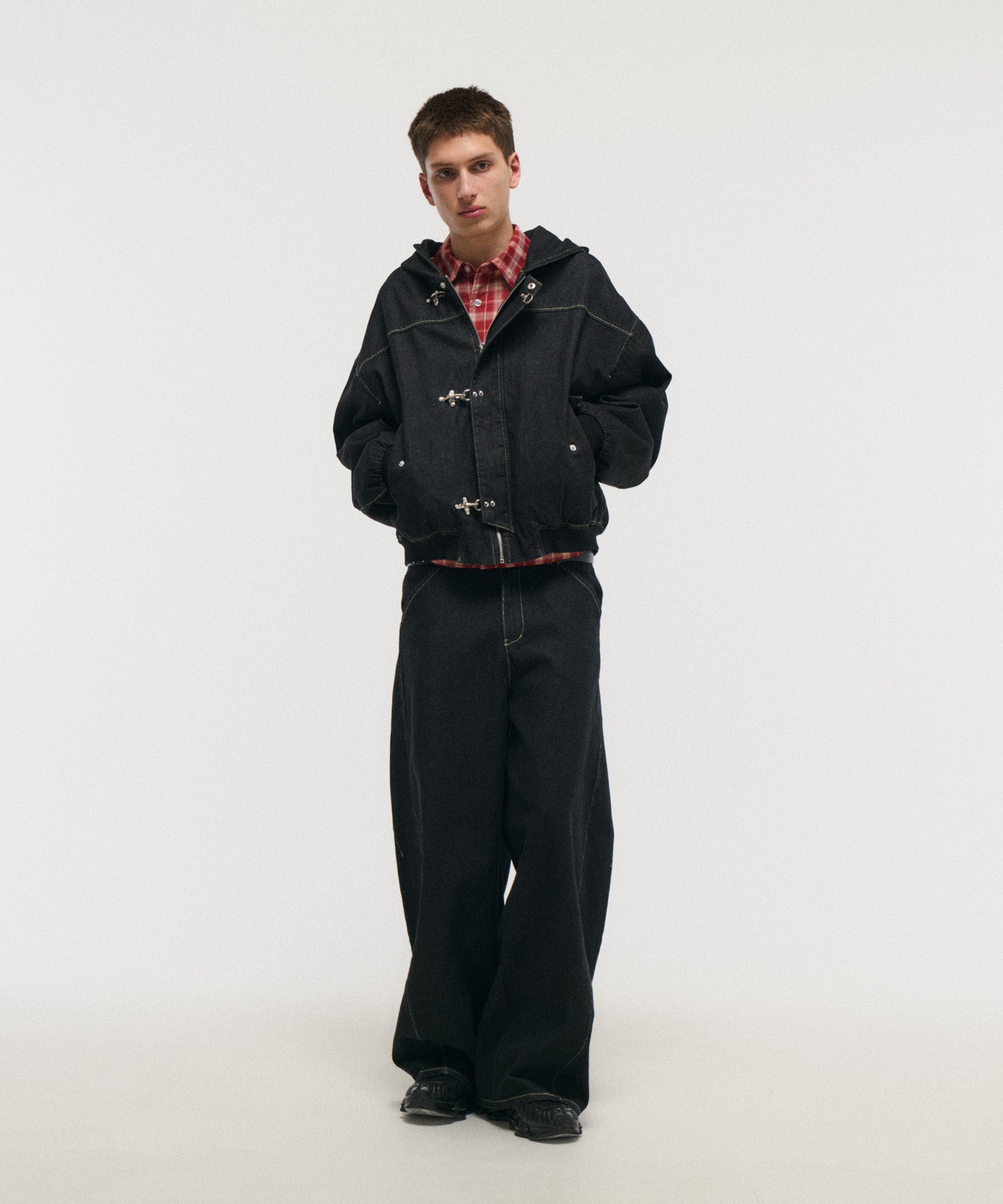 FIREMAN CLASP DENIM HOODIE / ファイヤーマンクラスプデニムフーディー