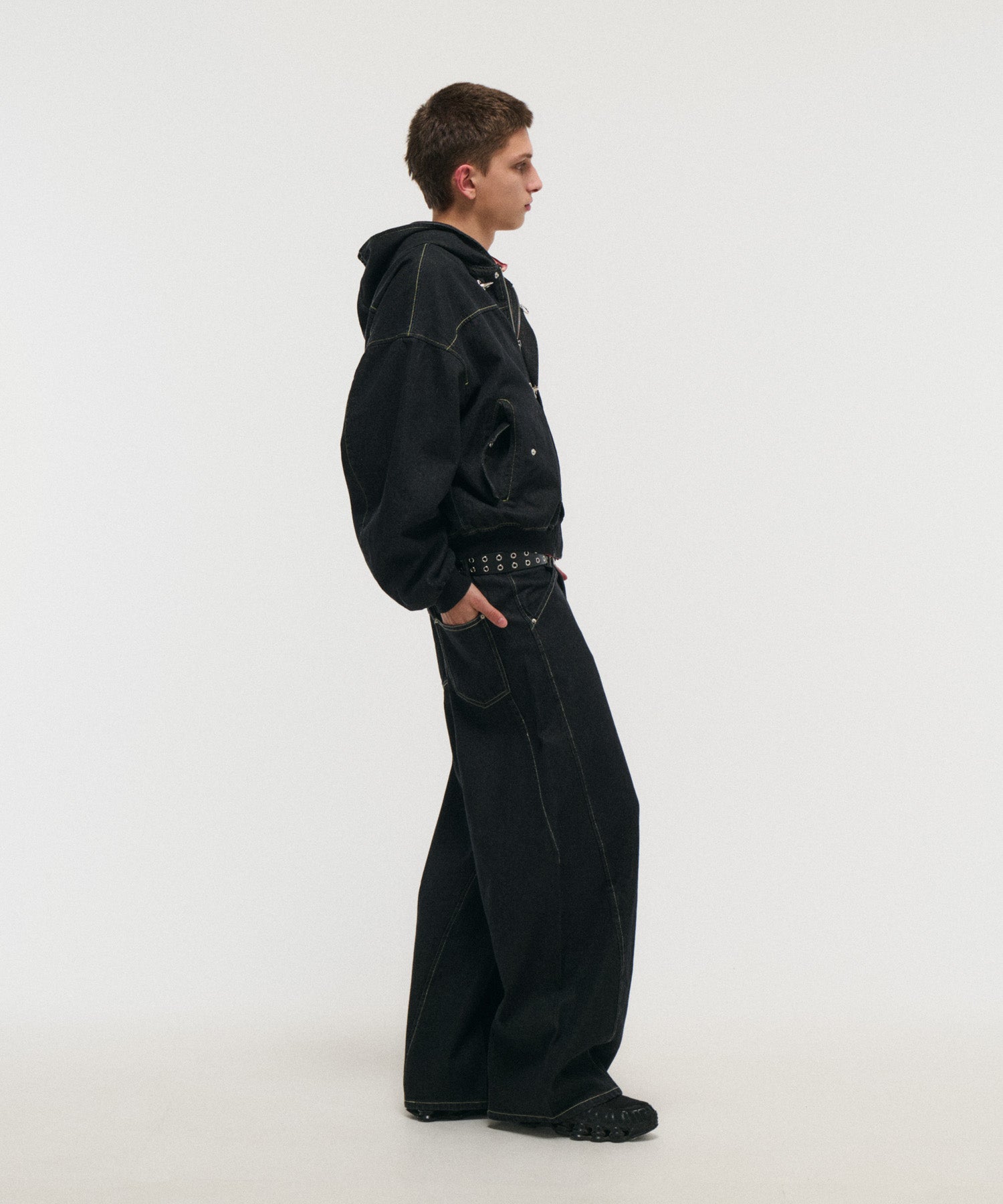 FIREMAN CLASP DENIM HOODIE / ファイヤーマンクラスプデニムフーディー