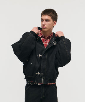 FIREMAN CLASP DENIM HOODIE / ファイヤーマンクラスプデニムフーディー