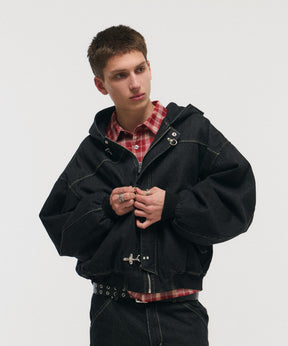 FIREMAN CLASP DENIM HOODIE / ファイヤーマンクラスプデニムフーディー