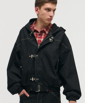 FIREMAN CLASP DENIM HOODIE / ファイヤーマンクラスプデニムフーディー