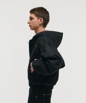 FIREMAN CLASP DENIM HOODIE / ファイヤーマンクラスプデニムフーディー