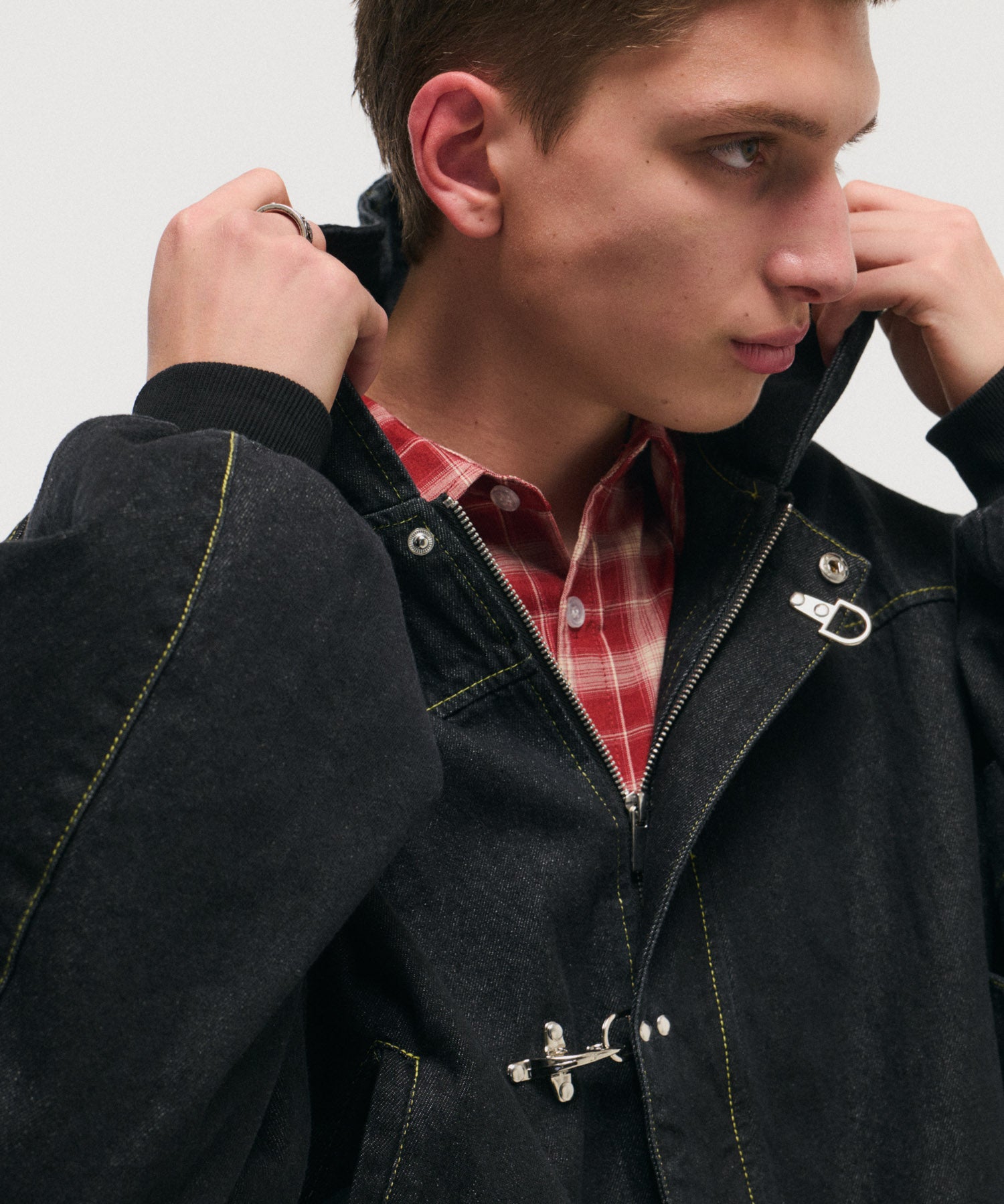 FIREMAN CLASP DENIM HOODIE / ファイヤーマンクラスプデニムフーディー
