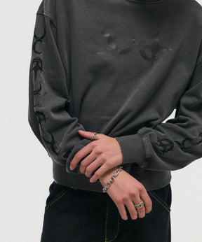TRIBALMOON PULLOVER CREW SWEATSHIRT / トライバルムーン プルオーバー クルー スウェットシャツ