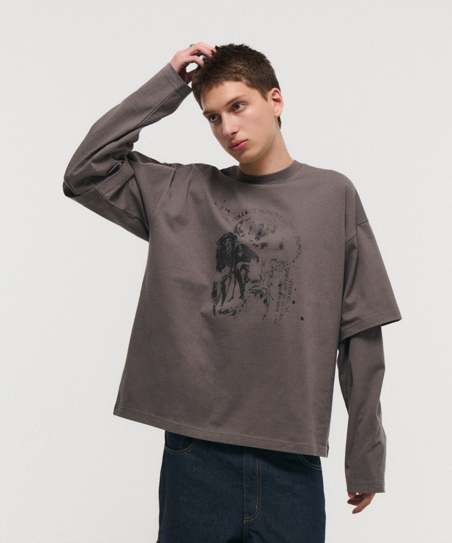 ILL'S | FAKE LAYERED LONG SLEEVE TEE / フェイクレイヤードロング