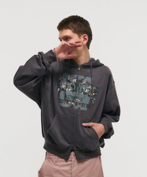 CRASH LOGO GRAPHIC PULLOVER SWEATSHIRT / クラッシュロゴグラフィックプルオーバースウェットシャツ