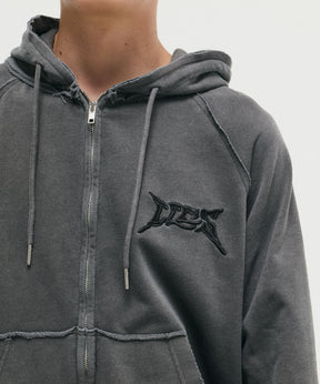 "ILL'S" LOGO Embroidery FULL ZIP HOODIE / "ILL'S" LOGO刺繍フルジップフーディー