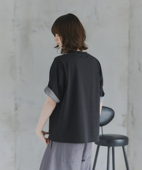 Turn-Up Sleeve T-Shirt / 2wayスリーブTシャツ