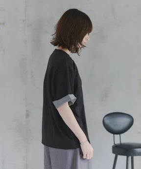 Turn-Up Sleeve T-Shirt / 2wayスリーブTシャツ
