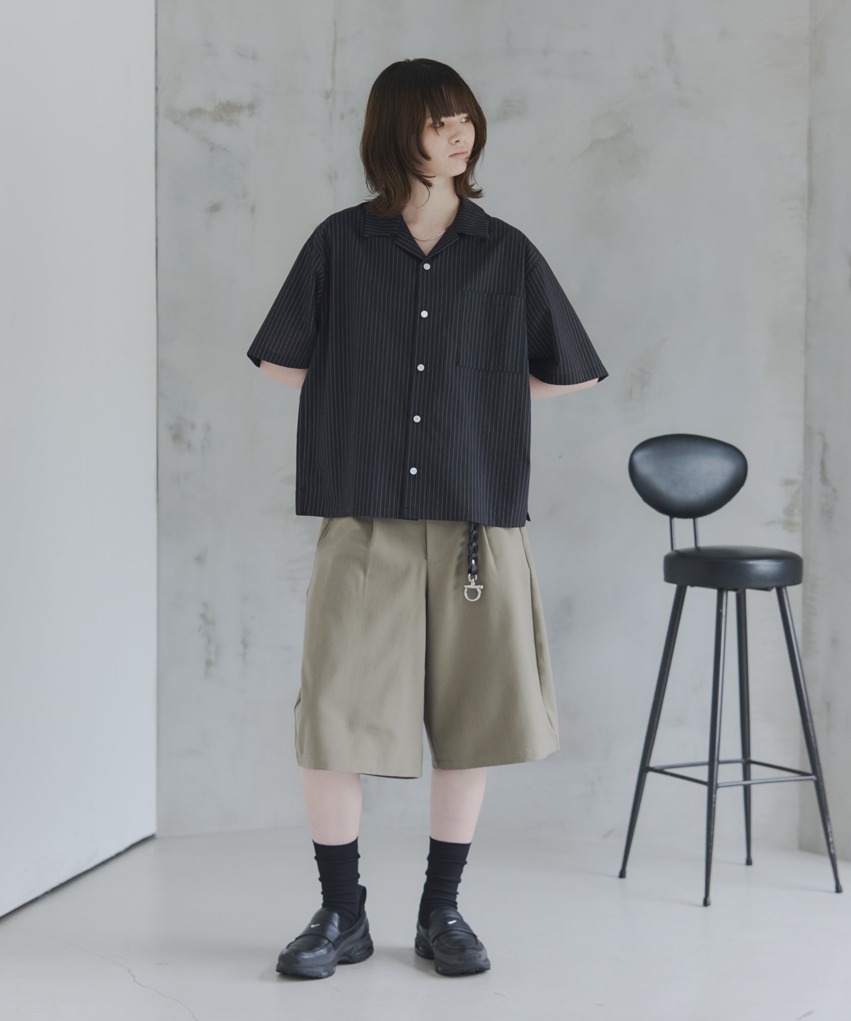 Short-Length Open-Collar Shirt / ショート丈 オープンカラーシャツ