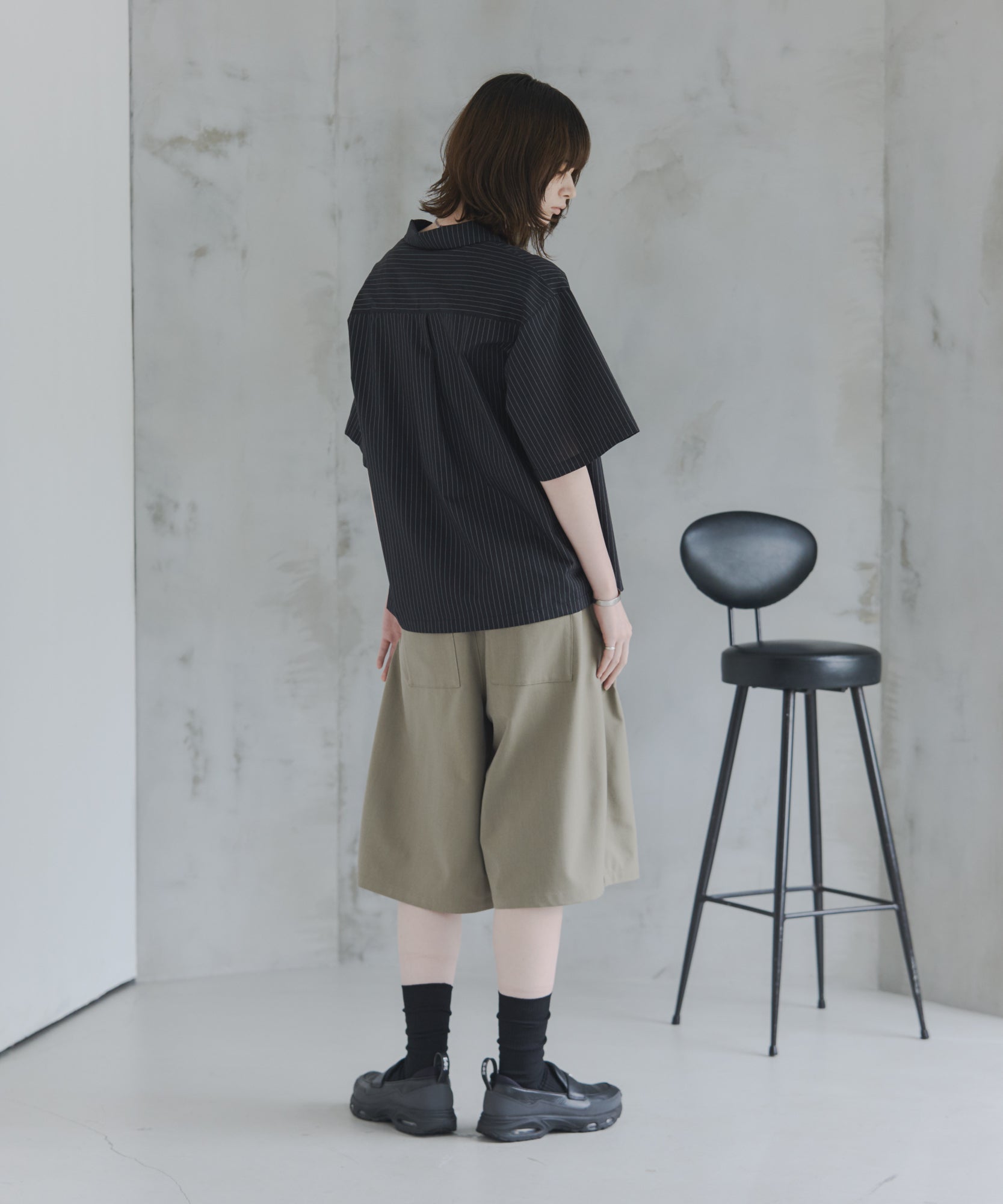 Short-Length Open-Collar Shirt / ショート丈 オープンカラーシャツ