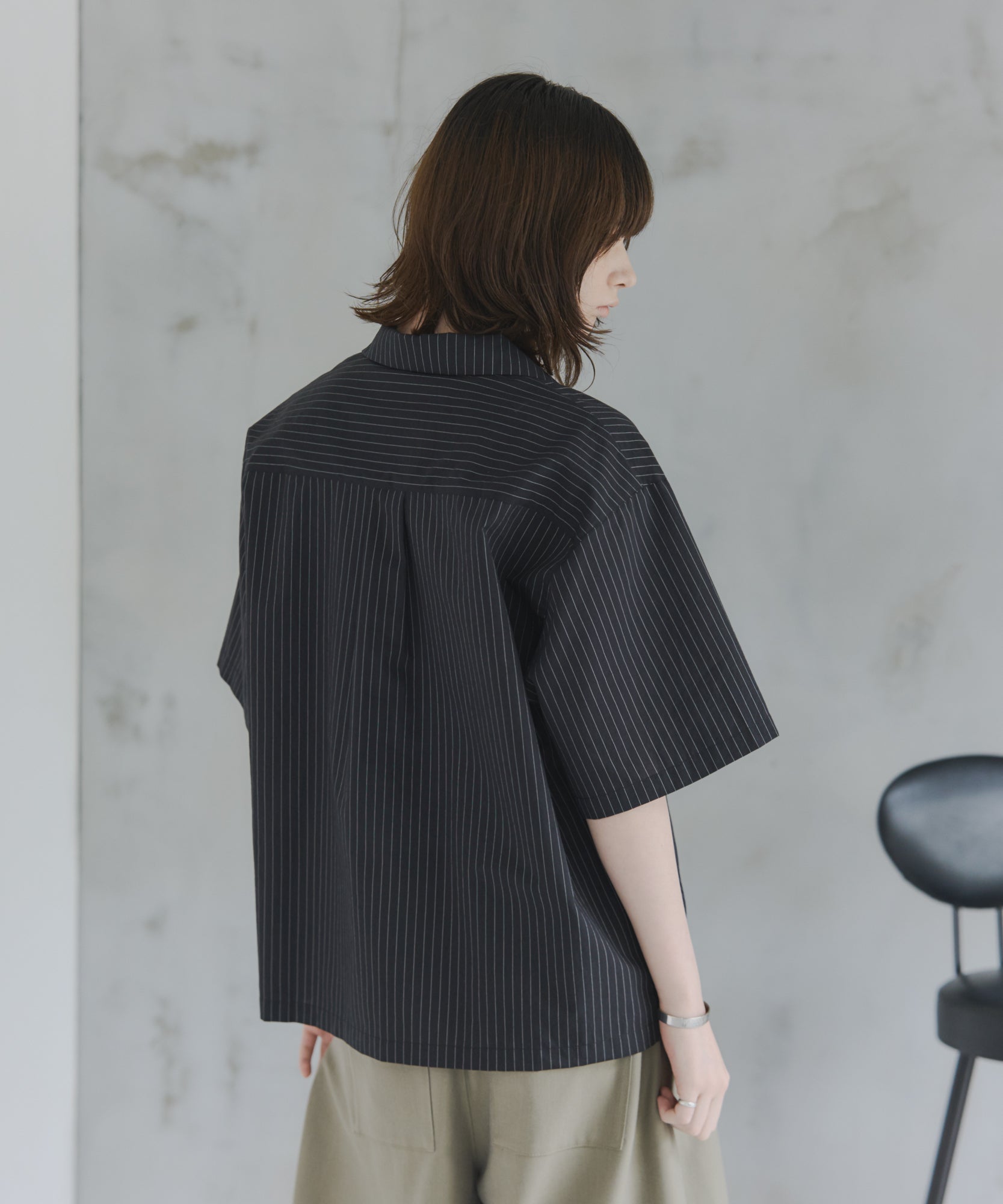 Short-Length Open-Collar Shirt / ショート丈 オープンカラーシャツ