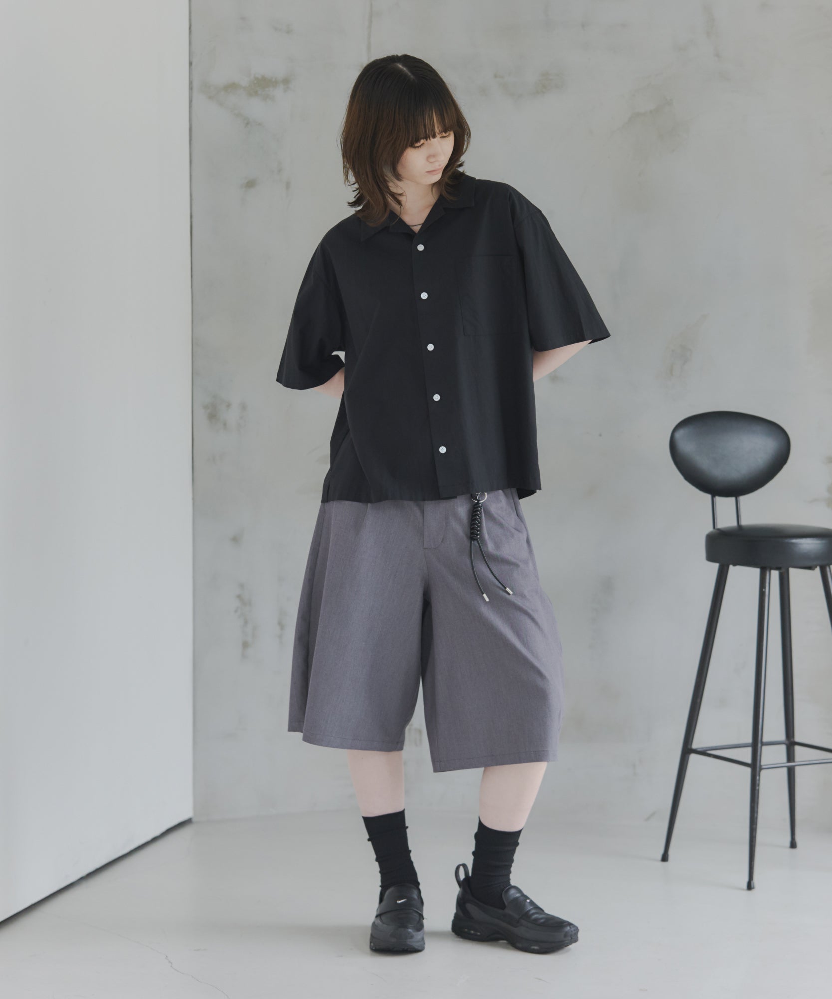 Short-Length Open-Collar Shirt / ショート丈 オープンカラーシャツ