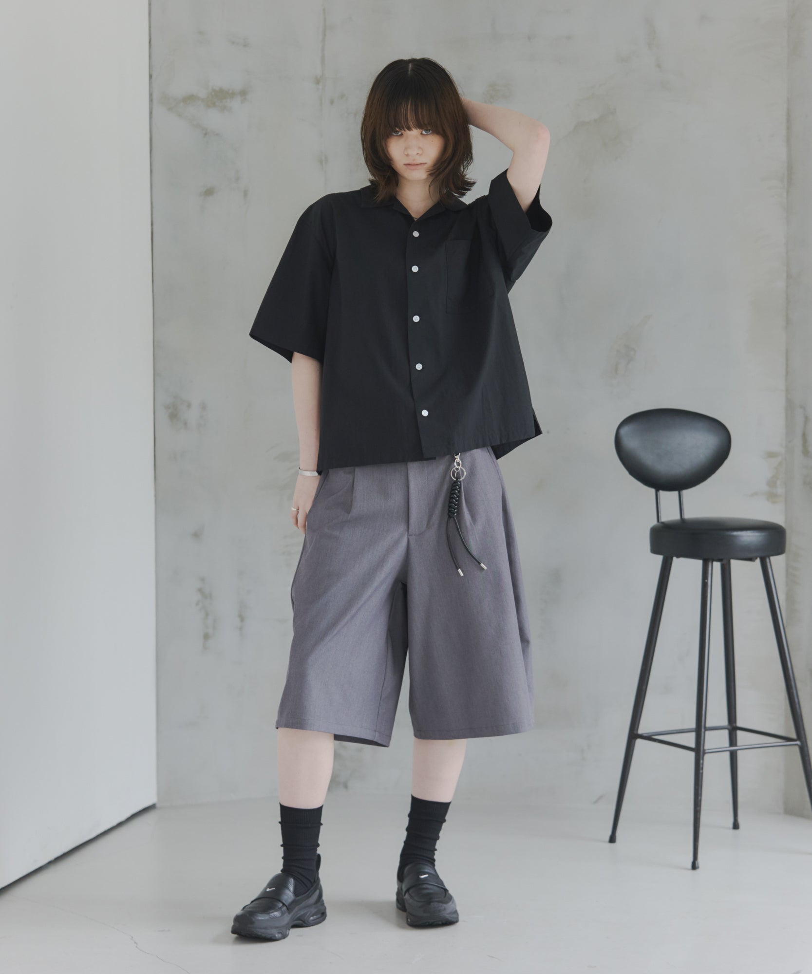 Short-Length Open-Collar Shirt / ショート丈 オープンカラーシャツ