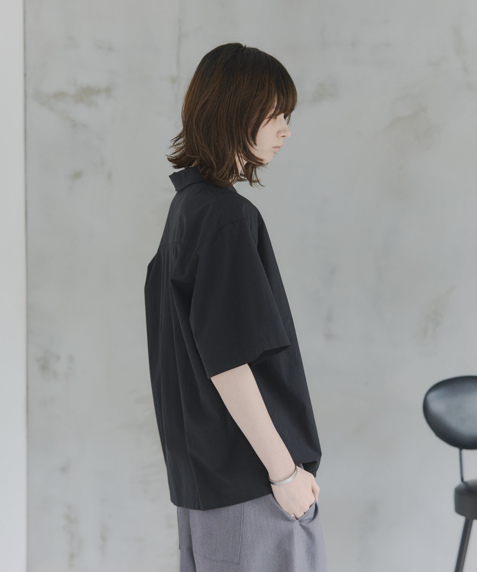Short-Length Open-Collar Shirt / ショート丈 オープンカラーシャツ