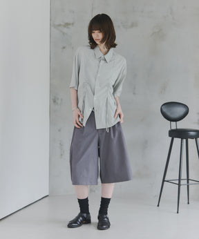 Gathered Short-Sleeve Shirt / ギャザー入り半袖シャツ
