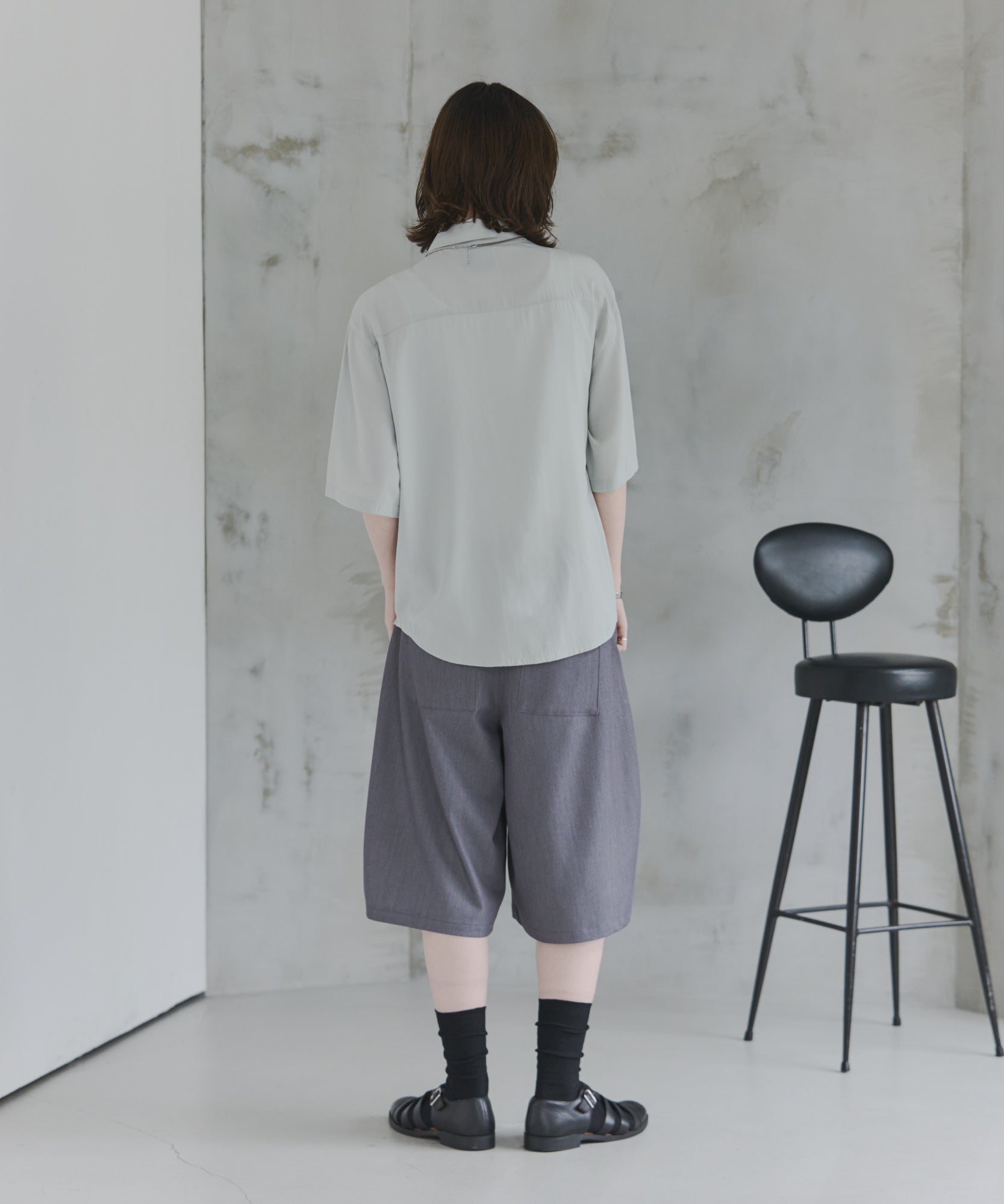 Gathered Short-Sleeve Shirt / ギャザー入り半袖シャツ