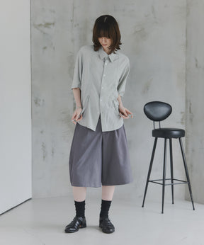 Gathered Short-Sleeve Shirt / ギャザー入り半袖シャツ