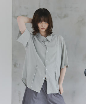 Gathered Short-Sleeve Shirt / ギャザー入り半袖シャツ
