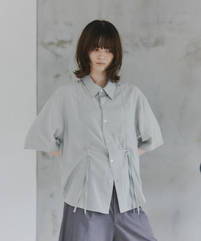 Gathered Short-Sleeve Shirt / ギャザー入り半袖シャツ