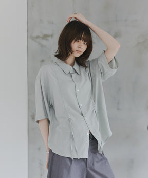 Gathered Short-Sleeve Shirt / ギャザー入り半袖シャツ