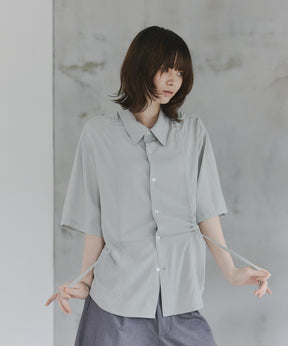 Gathered Short-Sleeve Shirt / ギャザー入り半袖シャツ