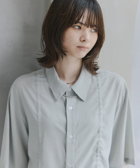 Gathered Short-Sleeve Shirt / ギャザー入り半袖シャツ