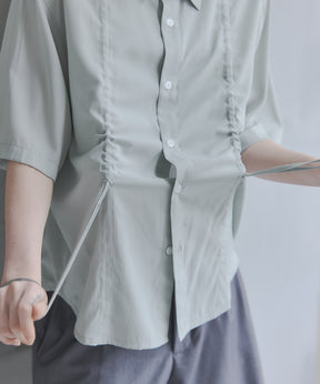 Gathered Short-Sleeve Shirt / ギャザー入り半袖シャツ