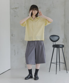 Short-Length Open-Collar Shirt / ショート丈 オープンカラーシャツ