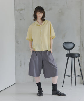 Short-Length Open-Collar Shirt / ショート丈 オープンカラーシャツ