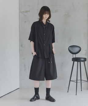 Gathered Short-Sleeve Shirt / ギャザー入り半袖シャツ