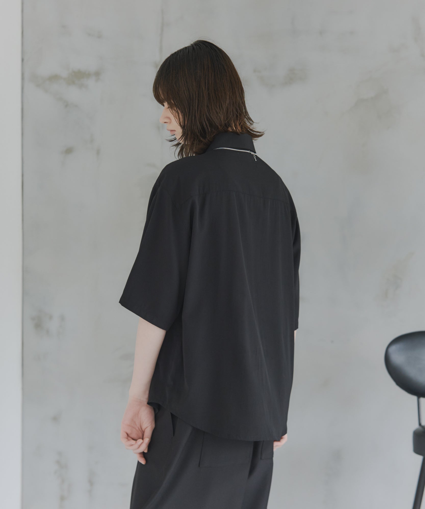 Gathered Short-Sleeve Shirt / ギャザー入り半袖シャツ